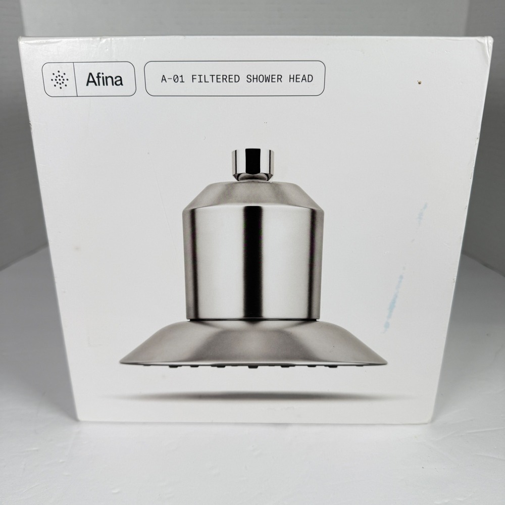 Afina Filtered Shower Head A-01 Nickel brand New sealed